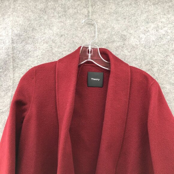Theory Shawl Collar Clairene Jacket in Double-Face Wool-Cashmere Womens P S - Picture 5 of 12